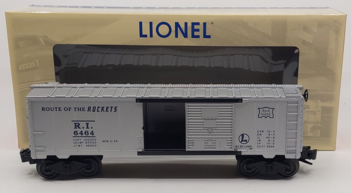 Lionel 6-27711 O PWC Rock Island Boxcar #6464 LN/Box