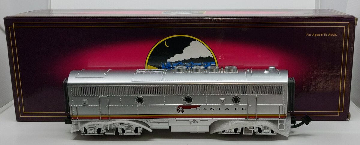 MTH 20-2151-4 O Gauge Santa Fe F3 Powered Diesel B Unit LN/Box