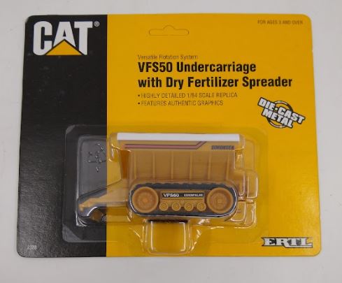 Ertl 2328 1:64 Caterpillar VFS50 Undercarriage With Dry Fertilizer Spreader