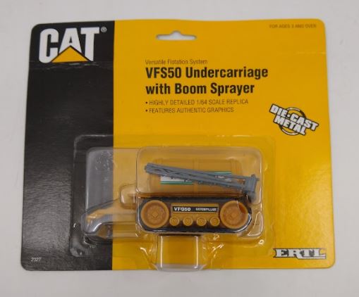 Ertl 2327 1:64 Caterpillar VFS50 Undercarriage With Boom Sprayer Die-Cast