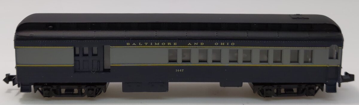 Bachmann 13071 N Scale Baltimore & Ohio 65' Heavyweight Combine Car #1447 LN/Box