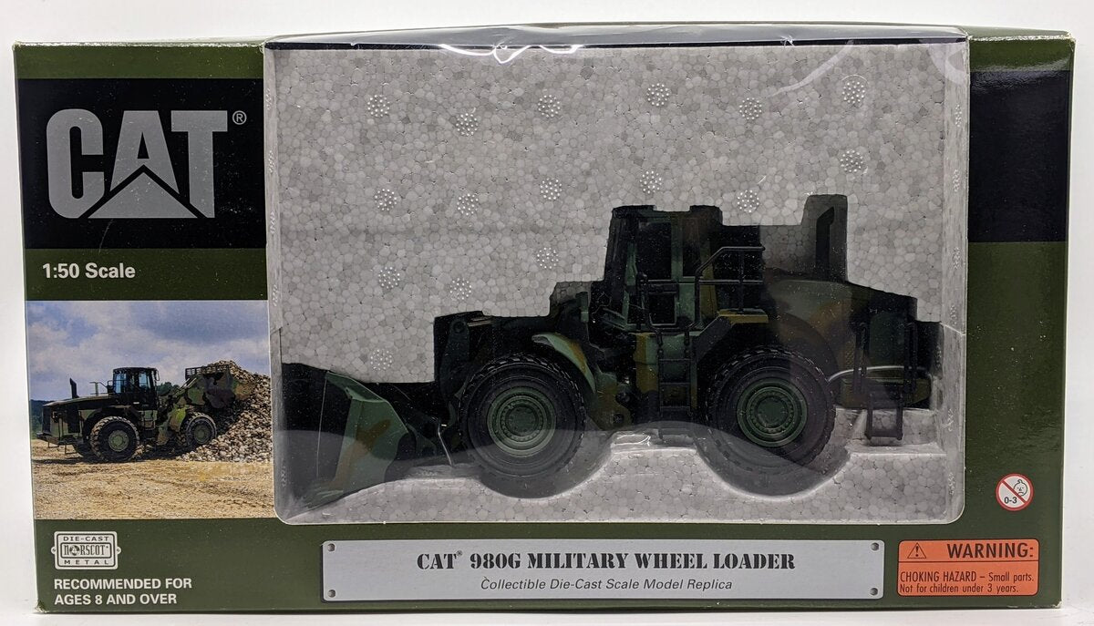 Norscot 55126 1:50 Diecast Caterpillar 980G Military Wheel Loader NIB