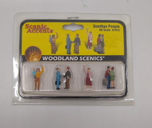 Woodland Scenics A1912 HO ScenicAccents People Saying Goodbye Figures (Set of 6)