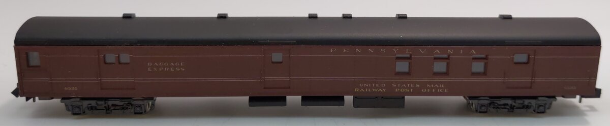 Atlas 2652 N Scale Pennsylvania Illuminated U.S. Mail/Baggage Car #6535 LN/Box