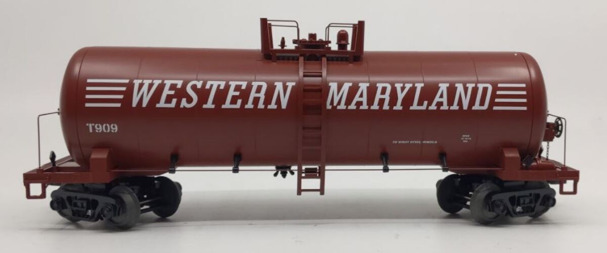 MTH 20-96196 O Western Maryland Single Dome Tank Car #T909