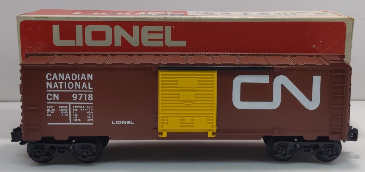 Lionel 6-9718 O Canadian National Box Car #9718 LN/Box