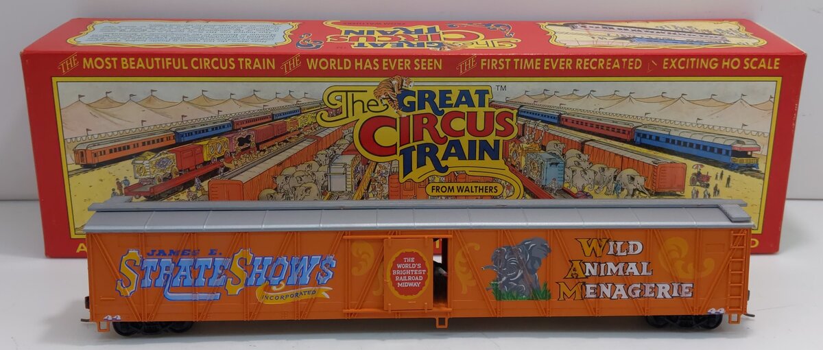 Walthers 1967F HO Circus Train JE Strate Elephant Car # 44 6th Release-Assembled