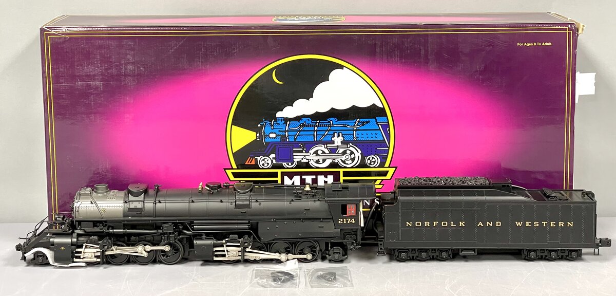 MTH 20-3072-1 O Gauge N&W 2-8-8-2 Y6b Steam Locomotive & Tender w/PS2 #2174 NIB