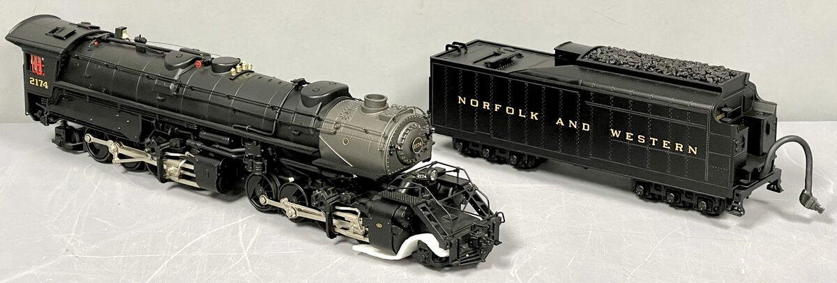 MTH 20-3072-1 O Gauge N&W 2-8-8-2 Y6b Steam Locomotive & Tender w/PS2 #2174 NIB