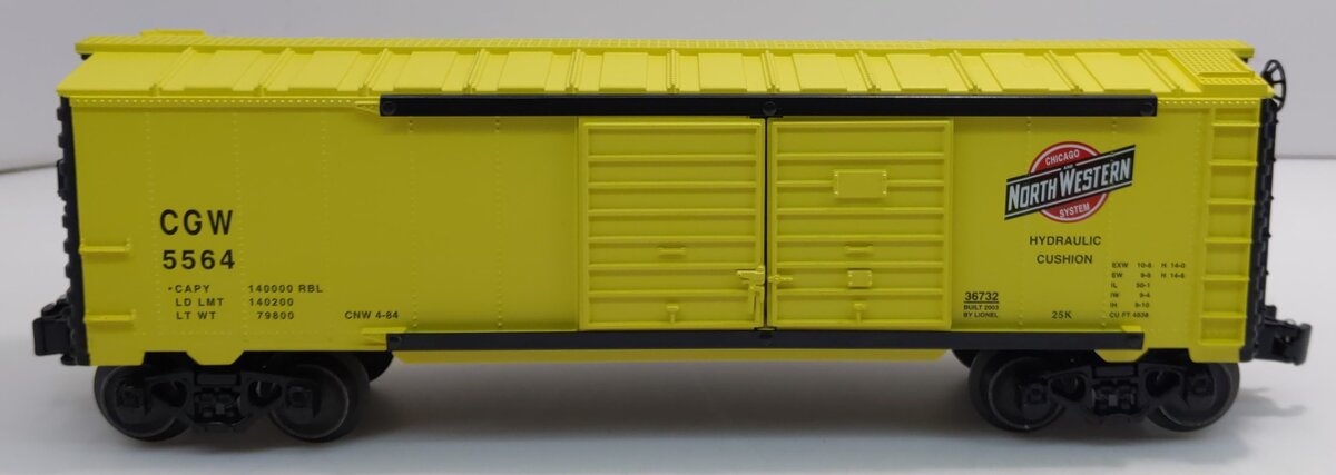 Lionel 6-36732 O Gauge Chicago & North Western Operating Jumping Hobo Car #5564 NIB