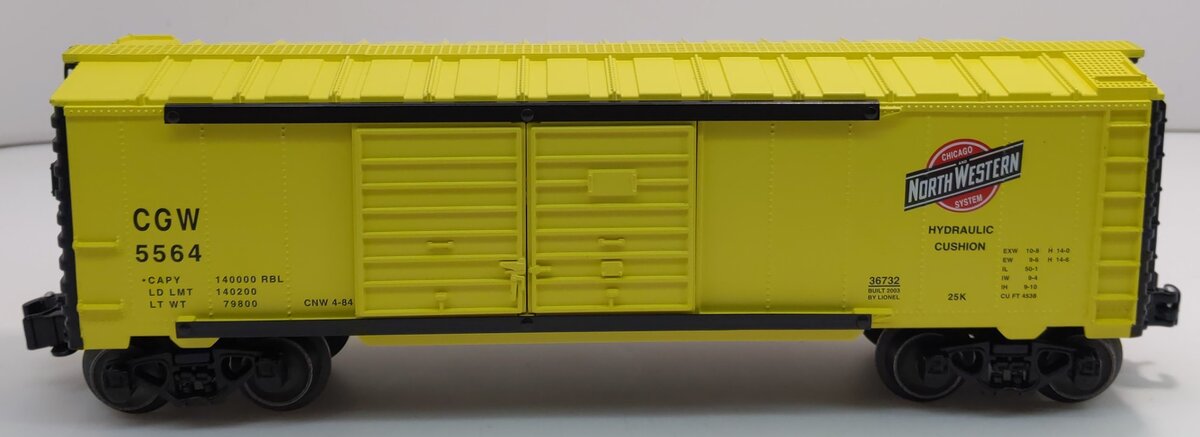 Lionel 6-36732 O Gauge Chicago & North Western Operating Jumping Hobo Car #5564 NIB