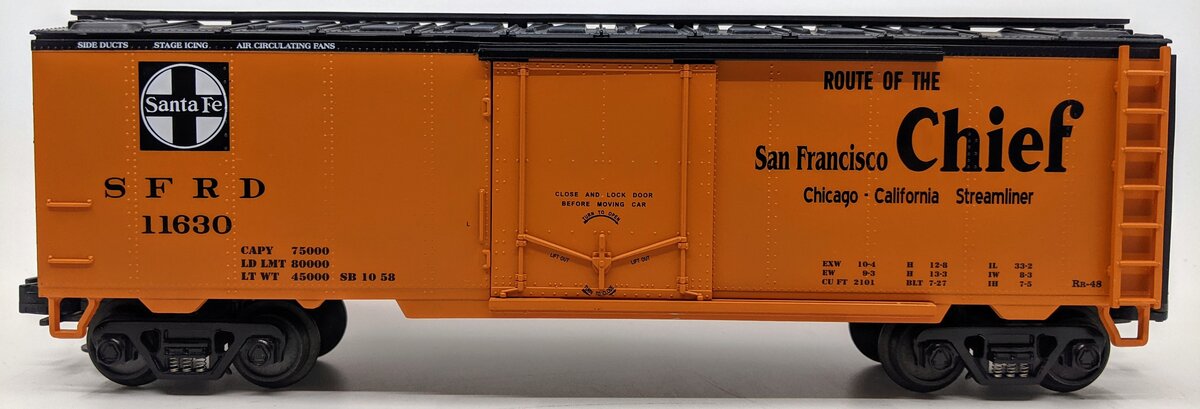MTH 20-94018 O Gauge Santa Fe Refrigerator Car #11630 LN/Box