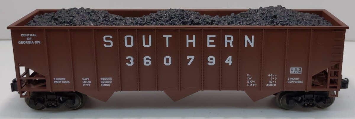 Lionel 6-52038 O Gauge LCCA Southern Hopper w/Coal Load #360794 LN/Box