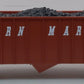 Lionel 6-17129 O Gauge Western Maryland 3-Bay Hopper Car w/Coal Load #9300 LN/Box