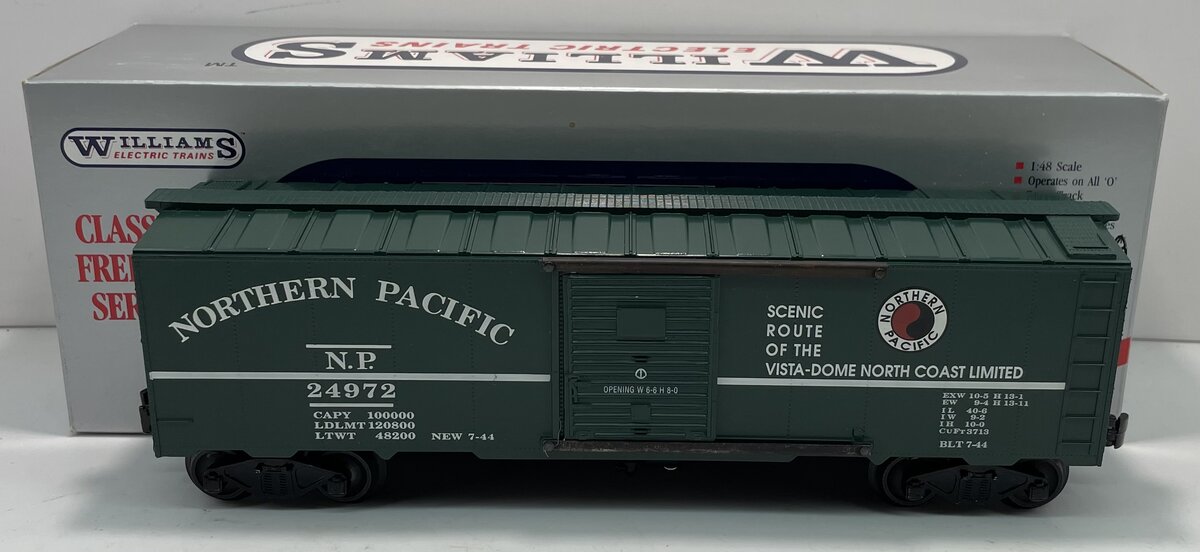 Williams WAL23 O Gauge Northern Pacific Boxcar #24972 LN/Box