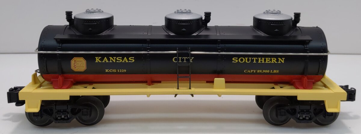 Lionel 6-26120 O Kansas City Southern 3-Dome Tank Car #1229 NIB