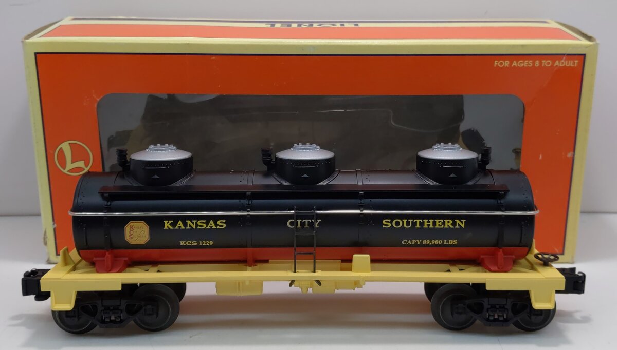 Lionel 6-26120 O Kansas City Southern 3-Dome Tank Car #1229 NIB