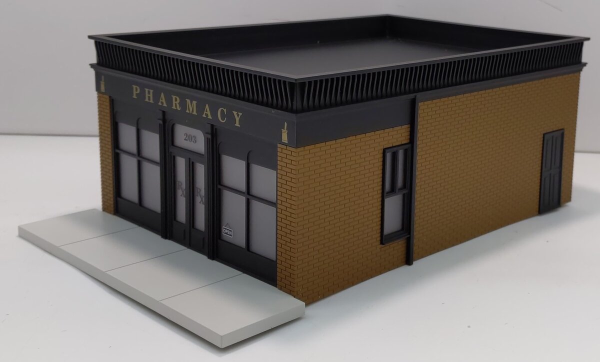 Lionel 6-34128 O Assembled Pharmacy Building LN/Box