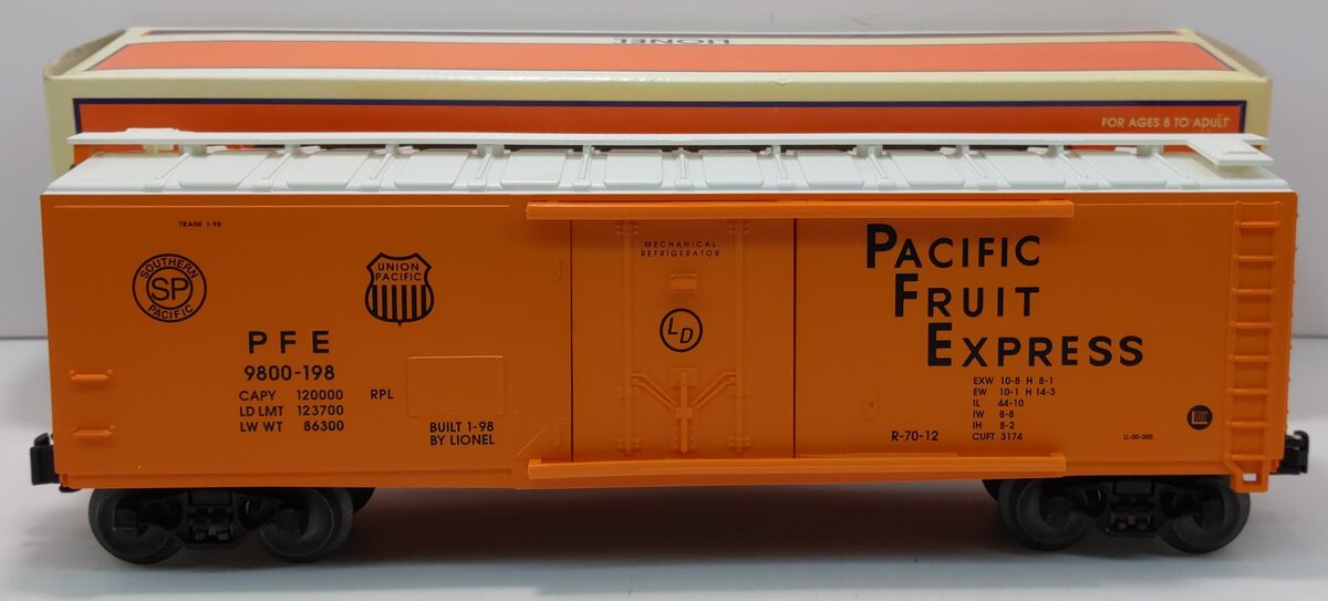 Lionel 6-17314 O Gauge Pacific Fruit Express Reefer #9800-198 LN/Box