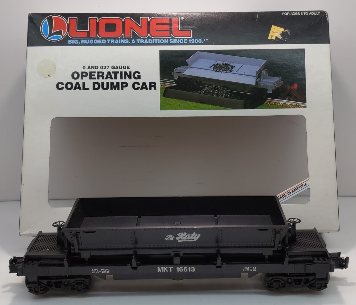 Lionel 6-16613 O Gauge Katy Coal Dump Car #16613 LN/Box