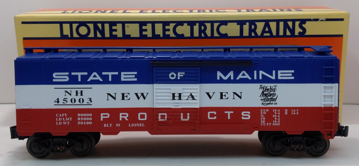 Lionel 6-17217 O Gauge State of Maine New Haven Boxcar #45003 LN/Box