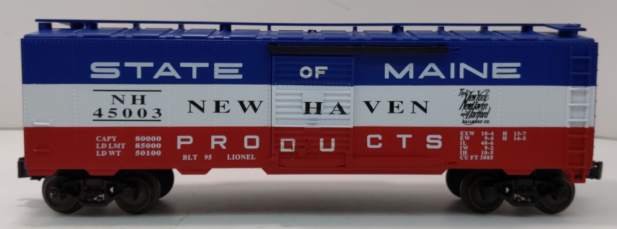 Lionel 6-17217 O Gauge State of Maine New Haven Boxcar #45003 LN/Box
