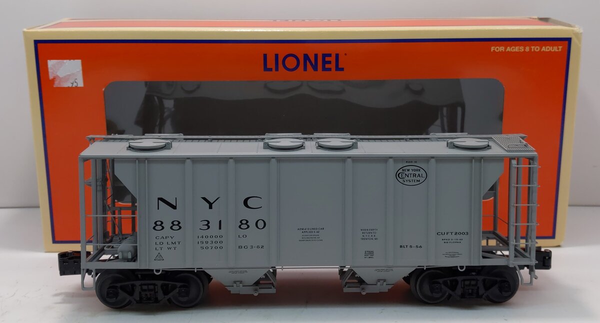 Lionel 6-27025 O Gauge New York Central PS-2 Hopper #883180 NIB