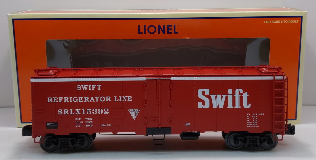 Lionel 6-17354 O Gauge Swift Steel Sided Refrigator Car #15392