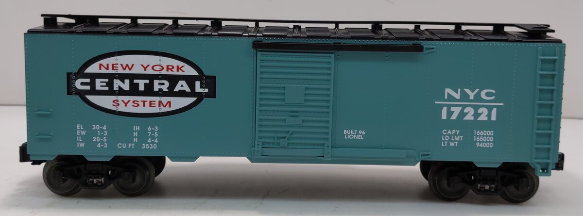 Lionel 6-17221 O Gauge New York Central Standard Boxcar #17221 LN/Box