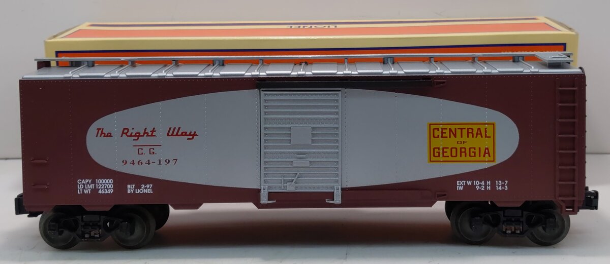 Lionel 6-17224 O Gauge Central of Georgia Boxcar #9464-197 LN/Box