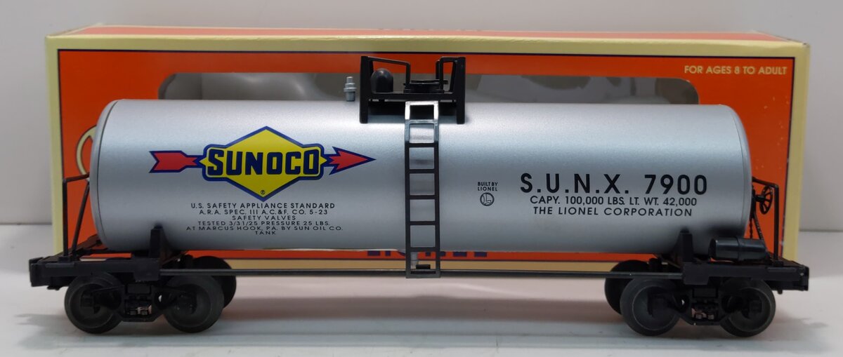 Lionel 6-17910 O Gauge Sunoco Unibody Tank Car #7900 LN/Box