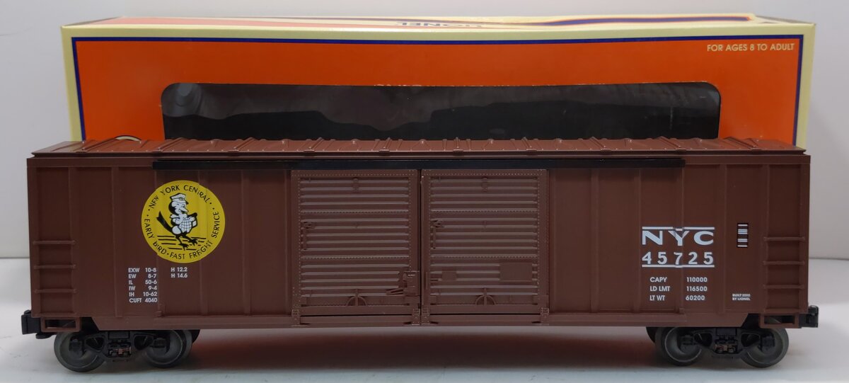 Lionel 6-17263 O Gauge New York Central Double-Door Boxcar LN/Box