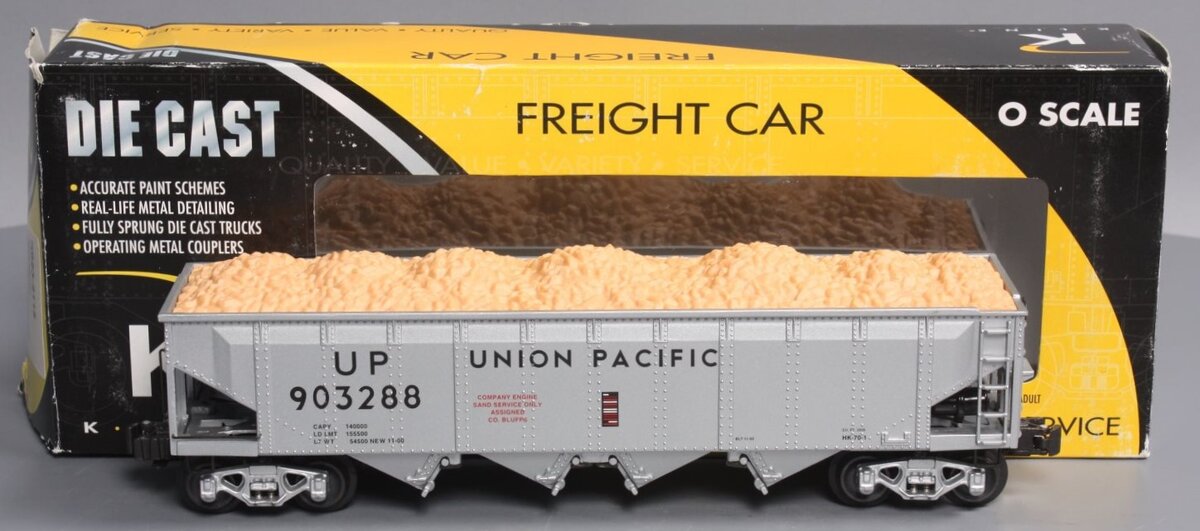 K-Line K623-2115 O Gauge Union Pacific Diecast 4-Bay Hopper #903288 LN/Box