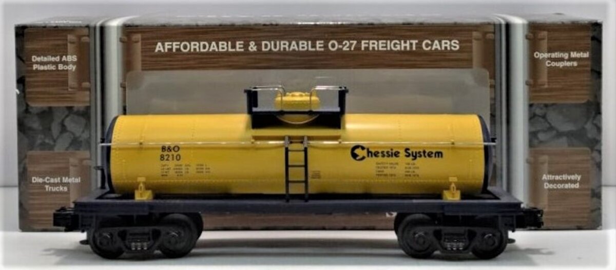 MTH 33-7303 O Gauge Chessie Tank Car #8210 LN/Box