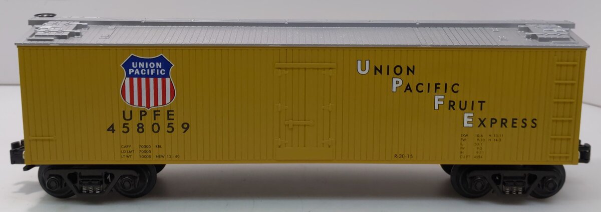 MTH 30-7813 O Gauge Union Pacific Refrigerator Car #458059 LN/Box