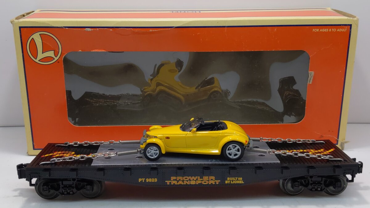 Lionel 6-17522 O Gauge Flatcar with Plymouth Prowler #9823 LN/Box