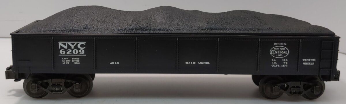 Lionel 6-6209 O Gauge New York Central Gondola w/Coal Load EX/Box