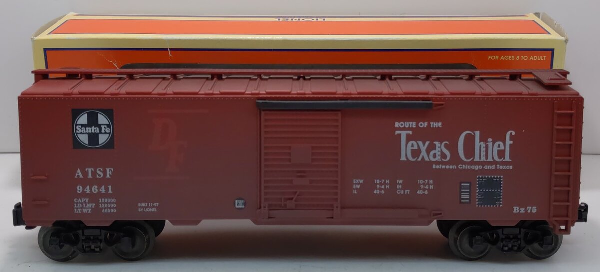 Lionel 6-17239 O AT&SF Texas Chief Boxcar #94641 LN/Box