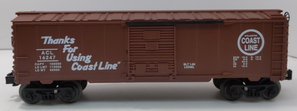 Lionel 6-16247 O Gauge Atlantic Coast Line Single-Door Boxcar LN/Box
