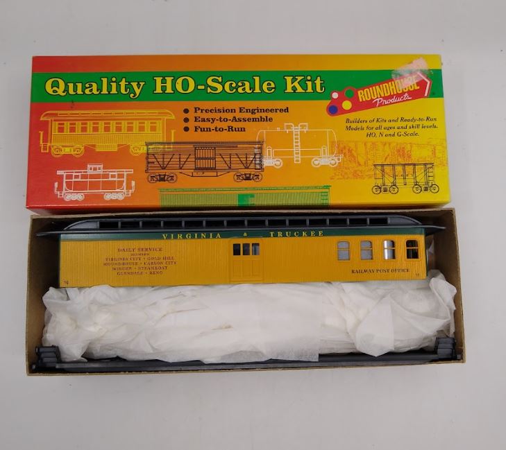 Roundhouse 05062 HO Scale Virginia & Truckee 50' Pullman Combine Kit