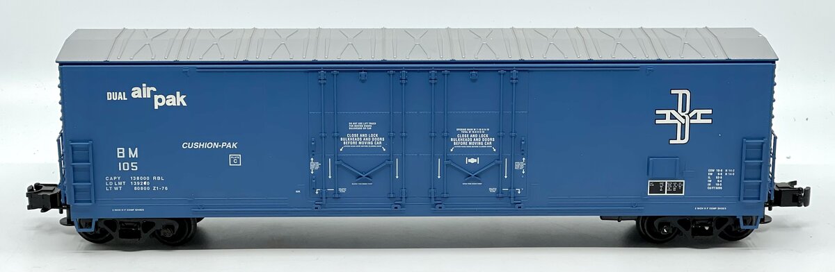 Atlas 6501-1 O Boston & Maine Evans 53' Double Plug Door Boxcar #105 (3-Rail) EX/Box
