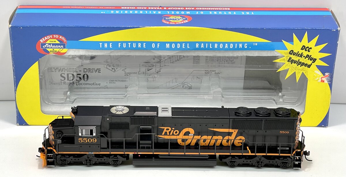 Athearn 8097 HO Denver & Rio Grande Western SD-50 Diesel #5509 LN/Box