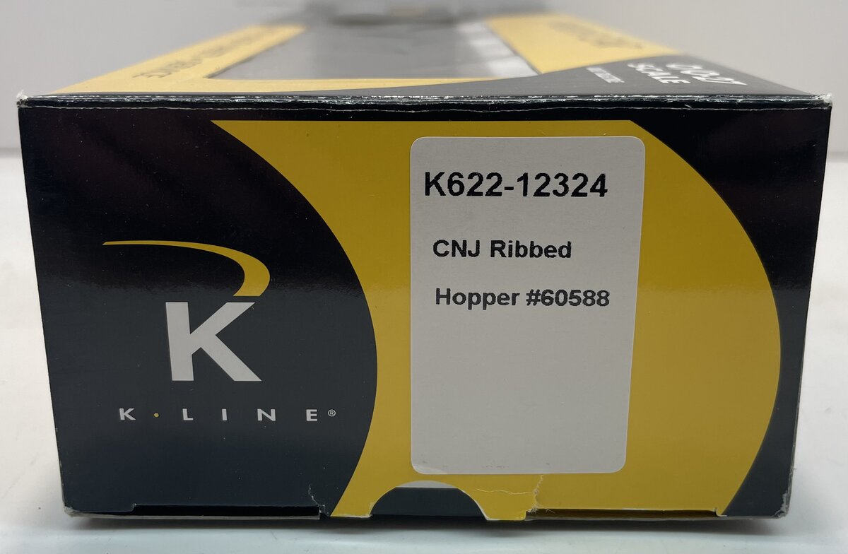 K-Line K622-12324 O Gauge Central of New Jersey Ribbed Hooper Car #60588 LN/Box