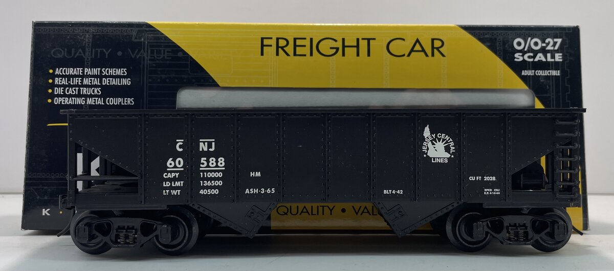 K-Line K622-12324 O Gauge Central of New Jersey Ribbed Hooper Car #60588 LN/Box