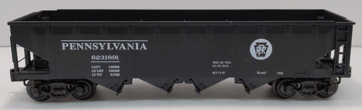 K-Line K623-1891 O Gauge Pennsylvania Railroad Die-Cast 4-Bay Hopper #6231891 NIB