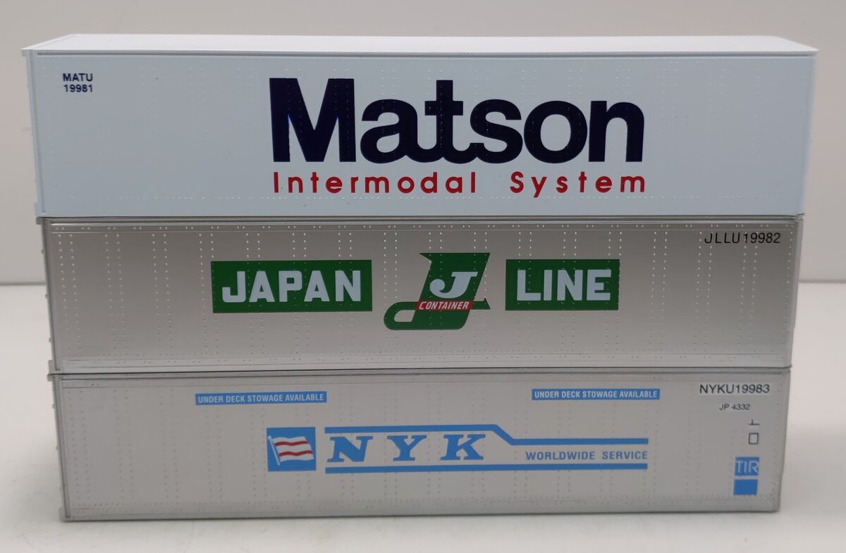 Lionel 6-12987 O Intermodal Containers (Pack of 3) LN/Box