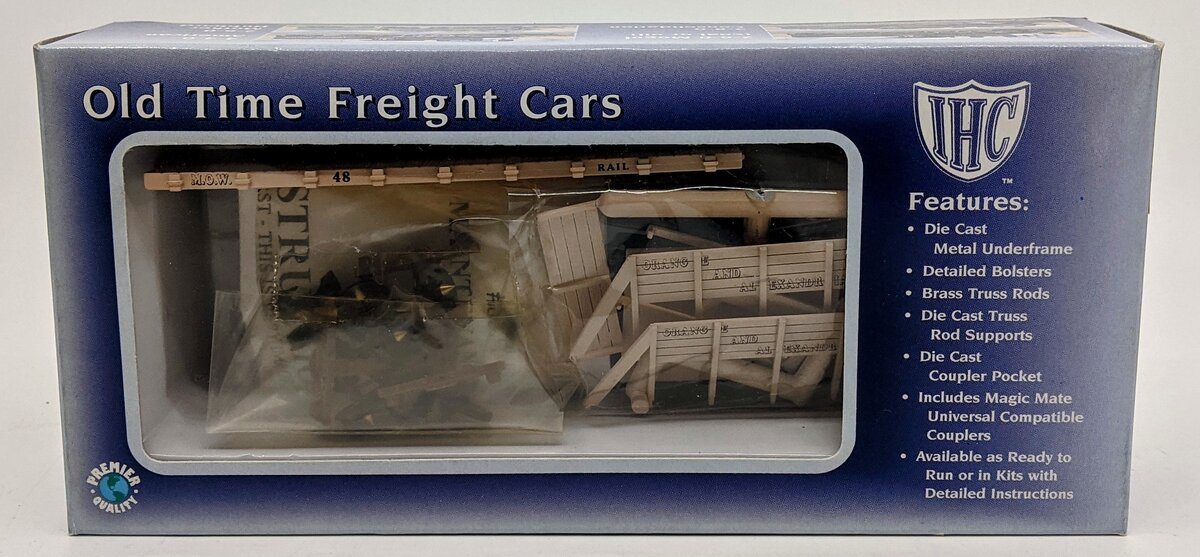 IHC 8347 HO Scale Old Time Freight Cars Orange & Alexander Flatcar # 48 Kit
