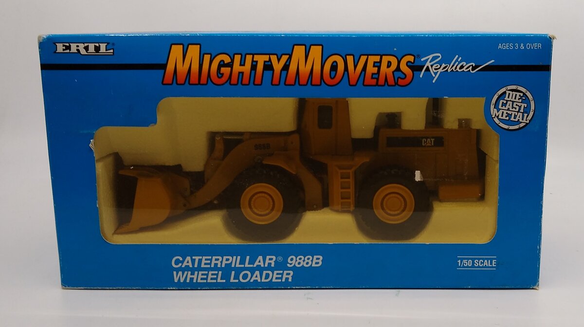 Ertl 2435 1:50 Diecast Mighty Movers Caterpillar 988B Wheel Loader