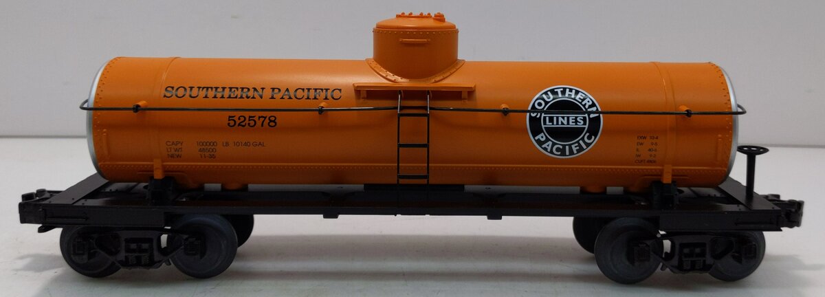 MTH 30-7313 O Gauge Southern Pacific Orange Single Dome Tank Car #52578 NIB