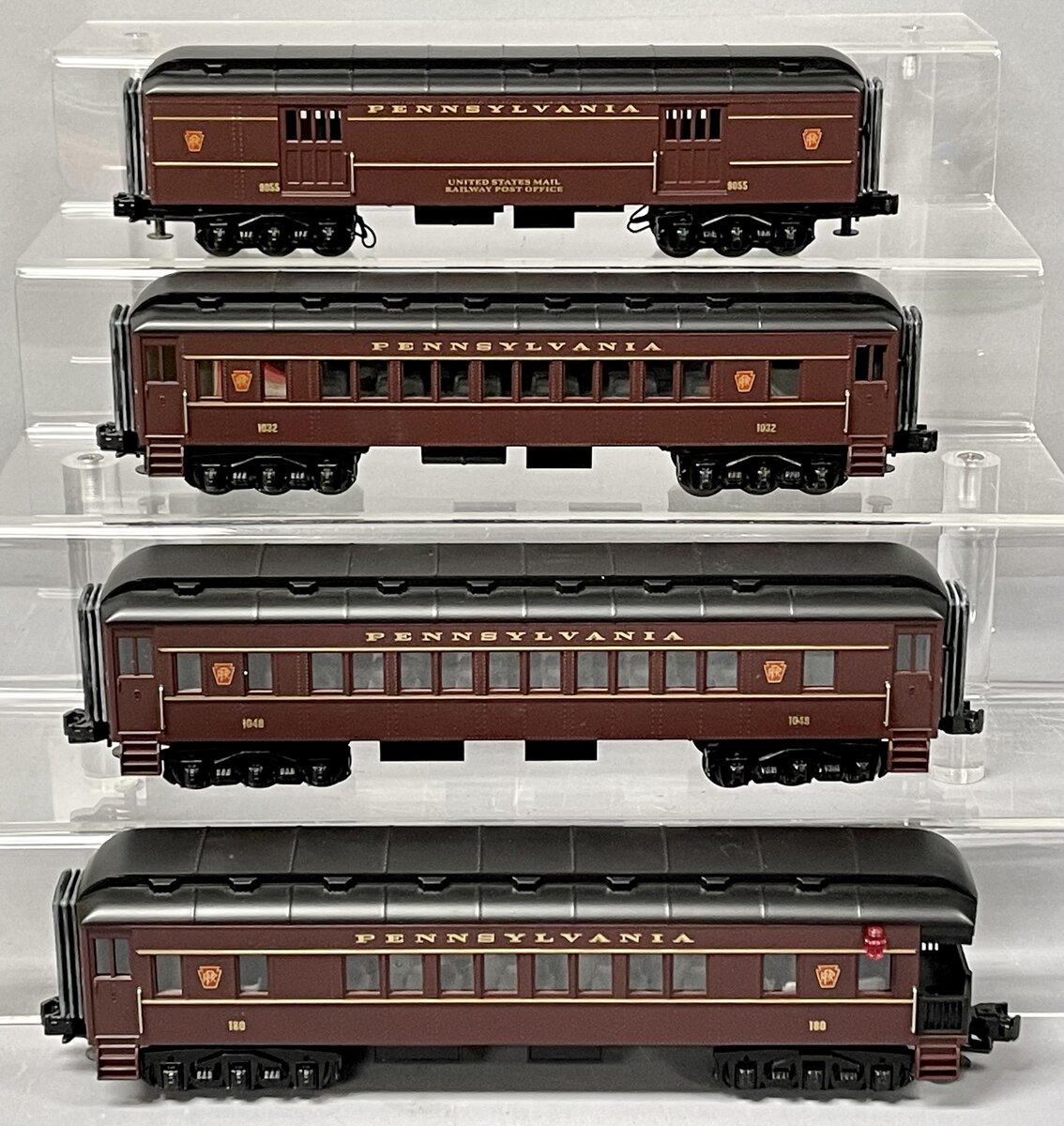 MTH 30-6250 O Pennsylvania RailKing O-27 Madison Passenger Set (Set of 4) LN/Box